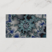 Abstracte blauw-groene starburst visitekaartje (Achterkant)