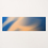Abstracte blauw Oranje schaduwen Yogamat (Achterkant (horizontaal))