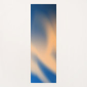 Abstracte blauw Oranje schaduwen Yogamat (Voorkant)