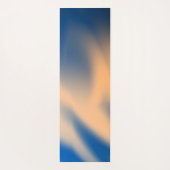 Abstracte blauw Oranje schaduwen Yogamat (Achterkant)