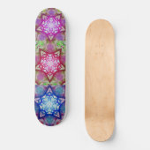 ABSTRACTE BLAUW PINK PAARSE STARS PERSOONLIJK SKATEBOARD (Voorkant)