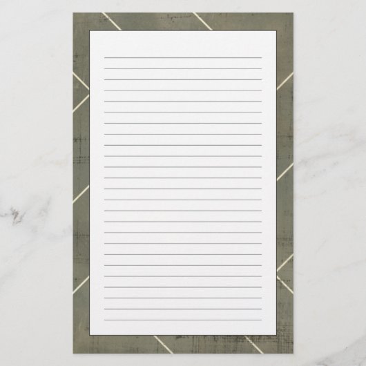 Abstracte blauwdruk met geometrische vormen briefpapier (Voorkant)