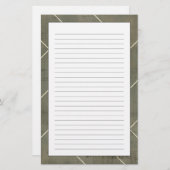 Abstracte blauwdruk met geometrische vormen briefpapier (Voorkant / Achterkant)