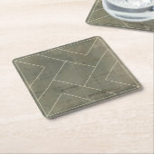 Abstracte blauwdruk met geometrische vormen kartonnen onderzetters (Schuin)