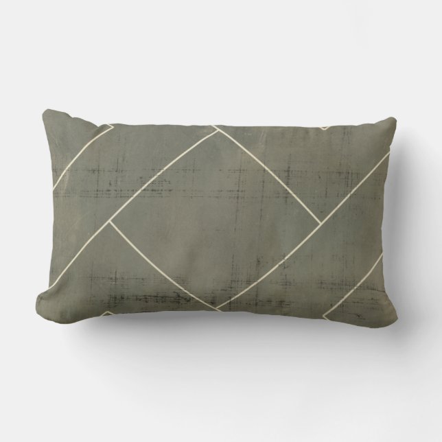 Abstracte blauwdruk met geometrische vormen kussen (Voorkant)