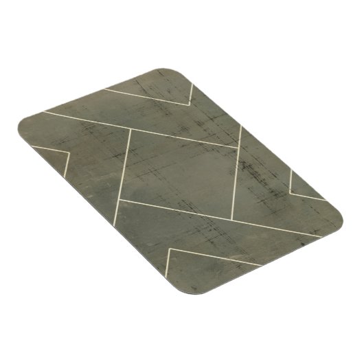 Abstracte blauwdruk met geometrische vormen magneet (Rechterzijde)