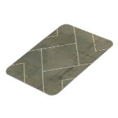 Abstracte blauwdruk met geometrische vormen magneet (Linkerzijde)