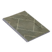 Abstracte blauwdruk met geometrische vormen notitieboek (Rechterzijde)