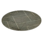 Abstracte blauwdruk met geometrische vormen snijplank (Hoek)