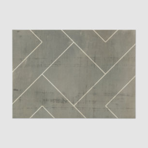 Abstracte blauwdruk met geometrische vormen tissuepapier