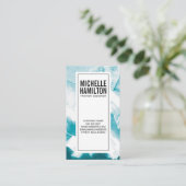 Abstracte blauwe achtergrond | Artistiek Visitekaartje (Staand voorkant)