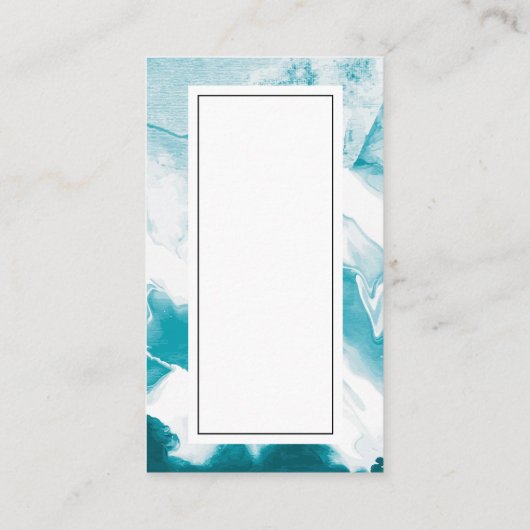 Abstracte blauwe achtergrond | Artistiek Visitekaartje (Achterkant)