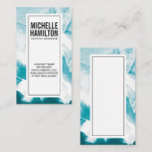 Abstracte blauwe achtergrond | Artistiek Visitekaartje (Voorkant / Achterkant)