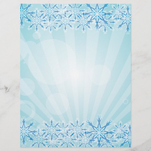 Abstracte blauwe achtergrond Vector Grafische snee Flyer (Achterkant)