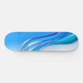 Abstracte blauwe achtergrondbanner persoonlijk skateboard (Horizontaal)