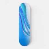 Abstracte blauwe achtergrondbanner persoonlijk skateboard (Voorkant)