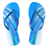 Abstracte blauwe achtergrondbanner teenslippers (Voetbed)