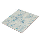 Abstracte Blauwe Aquarel Textuur Tegeltje (Zijkant)
