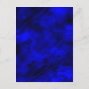 Abstracte Blauwe Aquarel Verf Feestdagenkaart