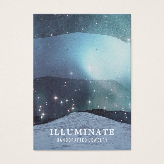 Abstracte blauwe bergen die Kaarten voor beeldsche Visitekaartje (Voorkant)