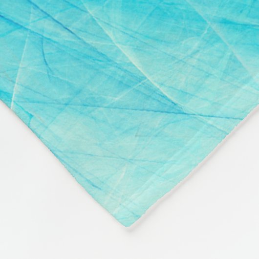 Abstracte blauwe beweging: fractale compositie. fleece deken (Hoek)