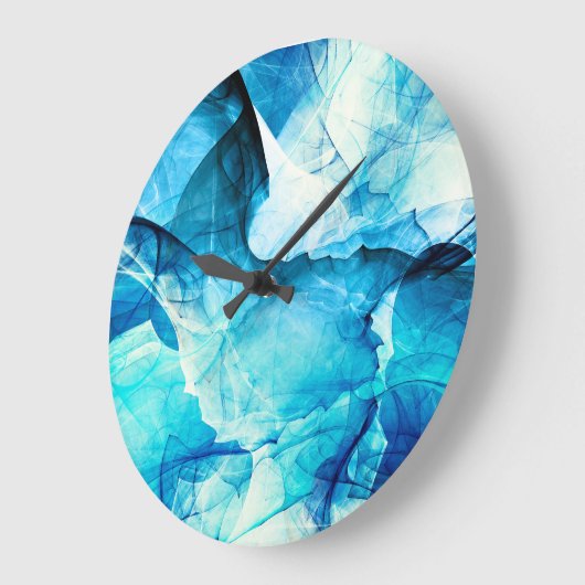 Abstracte blauwe beweging: fractale compositie. grote klok (Hoek)