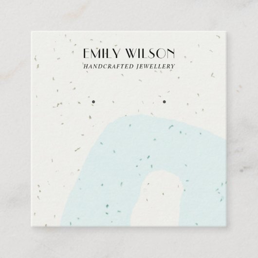 ABSTRACTE BLAUWE BLAUWE BLAUWE BLAUWBEELDSCHERM VA VIERKANTE VISITEKAARTJE (Voorkant)