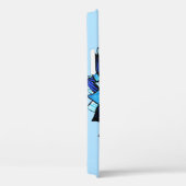 Abstracte Blauwe Bloem  Bloemen meisjesnaam Case-Mate iPhone Case (Achterkant / Rechts)