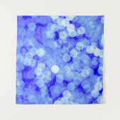 Abstracte Blauwe Bokeh: Klassieke achtergrond Wandkleed (Voorkant (horizontaal))