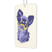 Abstracte Blauwe Chihuahua Luchtverfrisser (Links)