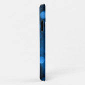 Abstracte blauwe cirkels met Initiaal Case-Mate iPhone Case (Achterkant/rechts)