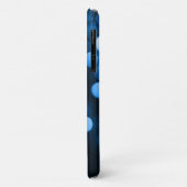 Abstracte blauwe cirkels met Initiaal Case-Mate iPhone Case (Achterkant/links)