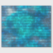 Abstracte blauwe creatieve achtergrond cadeaupapier (Vlak)