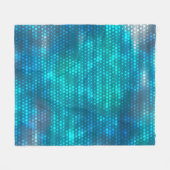 Abstracte blauwe creatieve achtergrond fleece deken (Voorkant (Horizontaal))