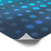 Abstracte blauwe creatieve achtergrond poster (Hoek)