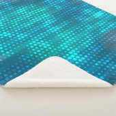 Abstracte blauwe creatieve achtergrond sherpa deken (3/4)