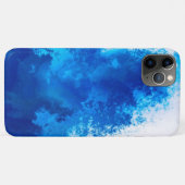 Abstracte blauwe effen kleur ontwerp Case-Mate iPhone case (Achterkant (horizontaal))