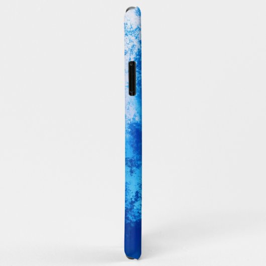 Abstracte blauwe effen kleur ontwerp Case-Mate iPhone case (Achterkant/rechts)