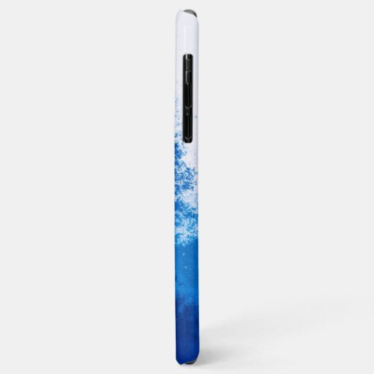 Abstracte blauwe effen kleur ontwerp Case-Mate iPhone case (Achterkant/links)