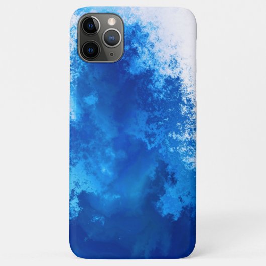Abstracte blauwe effen kleur ontwerp Case-Mate iPhone case (Achterkant)