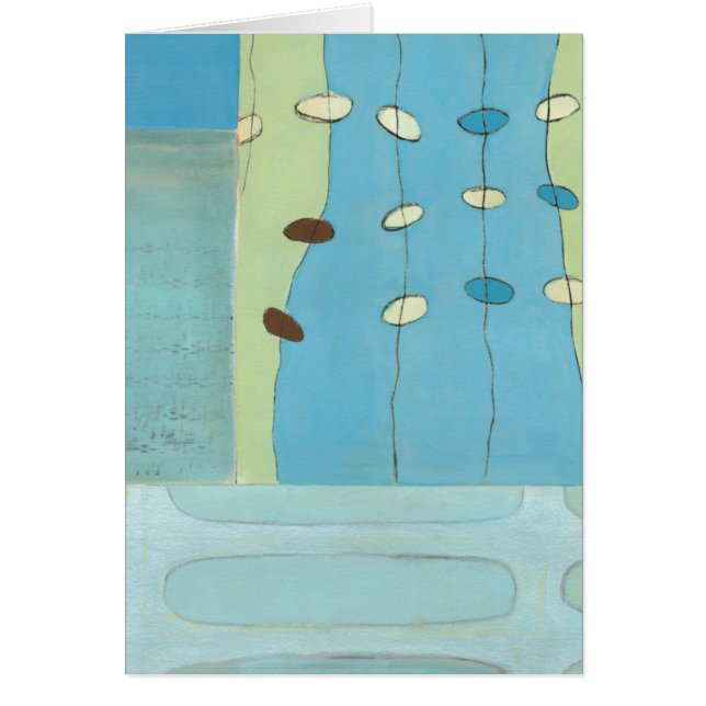 Abstracte blauwe eierparade (Voorkant)