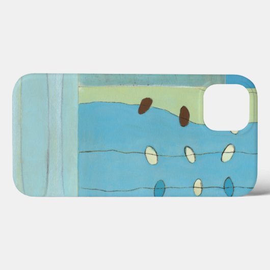 Abstracte blauwe eierparade Case-Mate iPhone case (Achterkant (horizontaal))