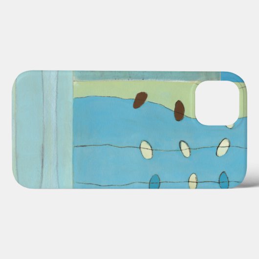 Abstracte blauwe eierparade Case-Mate iPhone case (Achterkant (horizontaal))