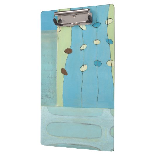 Abstracte blauwe eierparade klembord (Links)