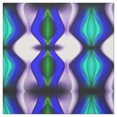 Abstracte Blauwe en Groene Golven Stof (Swatch)