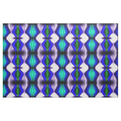 Abstracte Blauwe en Groene Golven Stof (Fat Quarter)