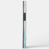 Abstracte Blauwe en Oranje Moderne Kunst Case-Mate iPhone Case (Achterkant / Rechts)