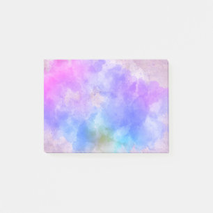 Abstracte blauwe en Paarse Waterverf achtergrond Post-it® Notes