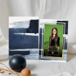 Abstracte Blauwe Foto Bat Mitzvah Save the Date Re Folie Uitnodiging<br><div class="desc">Ontdek de prachtige mix van abstract design en cultuurbelang in deze abstracte blauw vergulde foto bat mitswa echte folie Save the Date. Met een ingewikkeld, artistiek ontwerp geïnspireerd op de schoonheid van het Joodse erfgoed, zal deze aankondiging het podium vormen voor een onvergetelijke viering die het beste van het oude...</div>