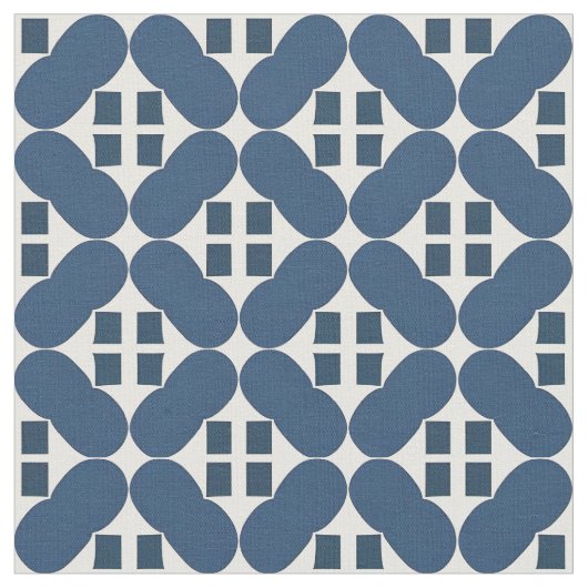 Abstracte blauwe geometrische vormen stof (Close Up)